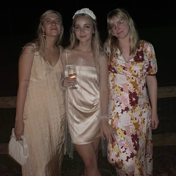 SOLD Sezane Sollie Dress - watercolor - Picture 3 of 3